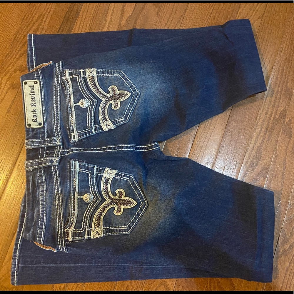 Size 28 Rock Revivals inseam 34”